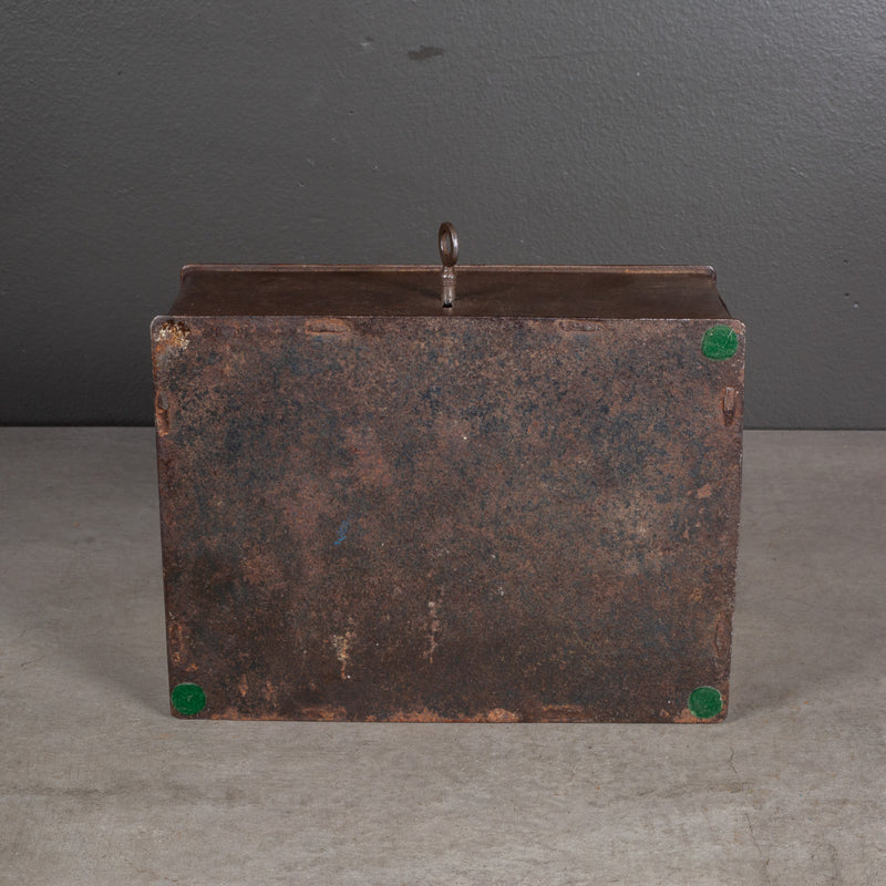 19th c. Steel Lockbox with Key