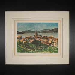 ANDRE DUNOYER DE SEGONZAC, ST TROPEZ LIMITED EDITION LITHOGRAPH c.1959