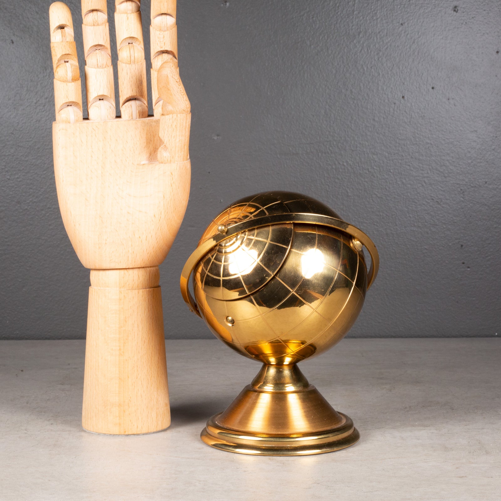 Mid-century Brass Globe Ashtray c.1960 | S16 Home