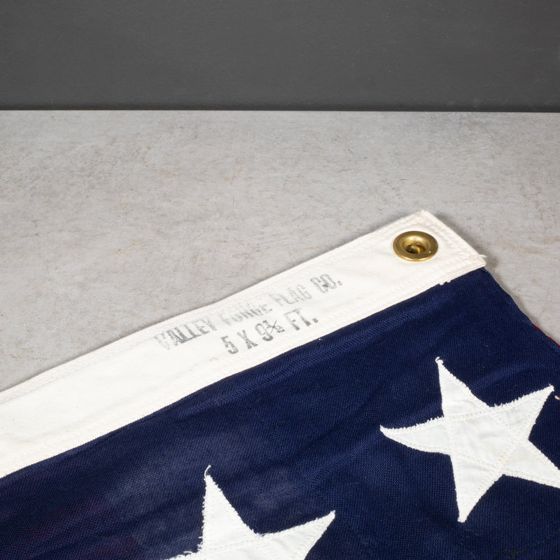 Large Hand Sewn American Flag with 48 Stars c.1940-1950