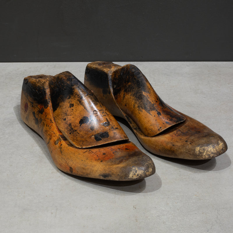 Antique Wooden Shoe Last c.1920-4 Pairs Available