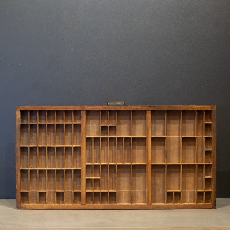 Antique Hamilton Typeset 24 Drawer Industrial Cabinet c.1920