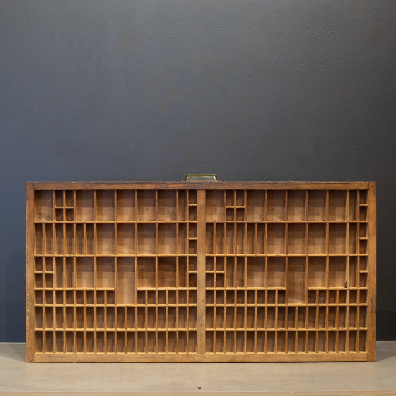 Antique Hamilton Typeset 24 Drawer Industrial Cabinet c.1920