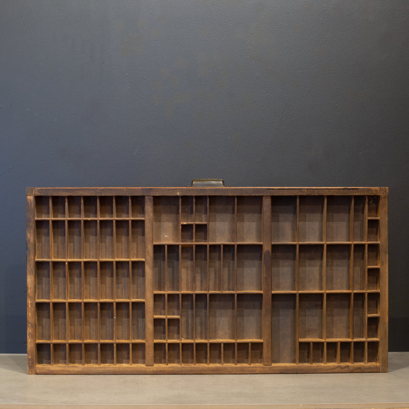 Antique Hamilton Typeset 24 Drawer Industrial Cabinet c.1920