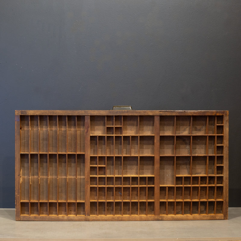 Antique Hamilton Typeset 24 Drawer Industrial Cabinet c.1920