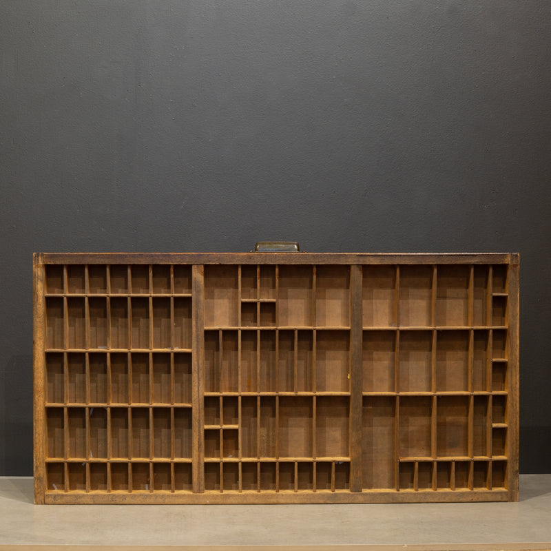 Antique Hamilton Typeset 24 Drawer Industrial Cabinet c.1920