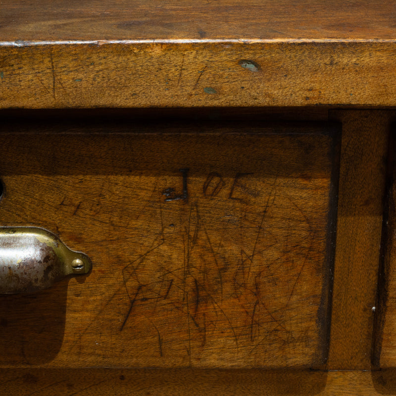 Early 20th c. E.H. Sheldon Industrial Science Class Lab Workbench c.1920