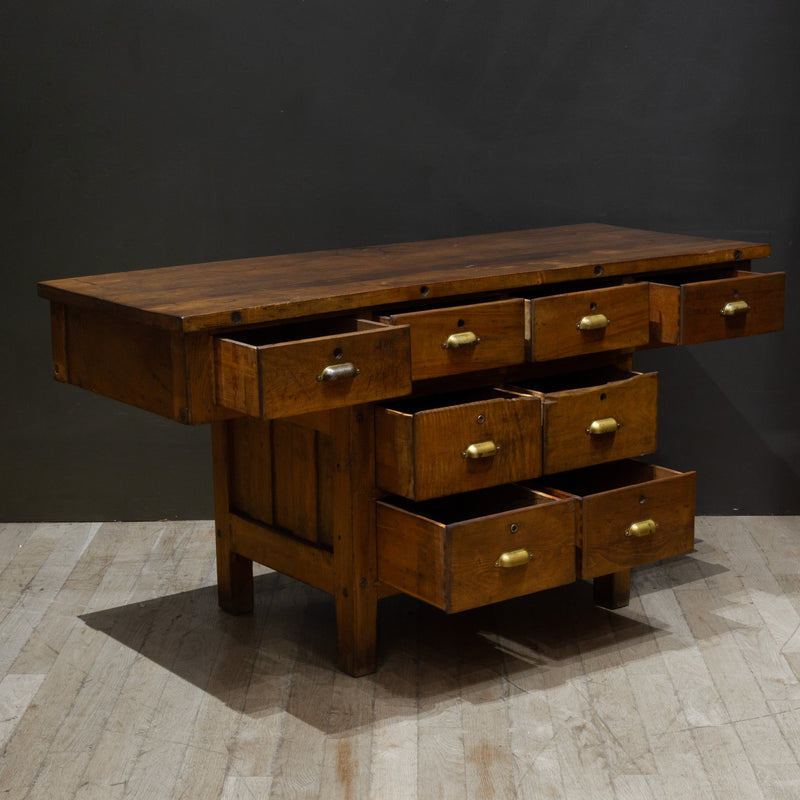 Early 20th c. E.H. Sheldon Industrial Science Class Lab Workbench c.1920