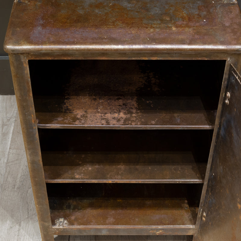 Antique Steel Hospital Operating Room Supply and Instrument Cabinet c.1930