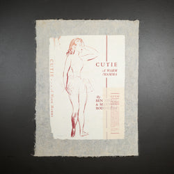 R.B. Kitaj, Cutie, 17/70, Screenprint 1974