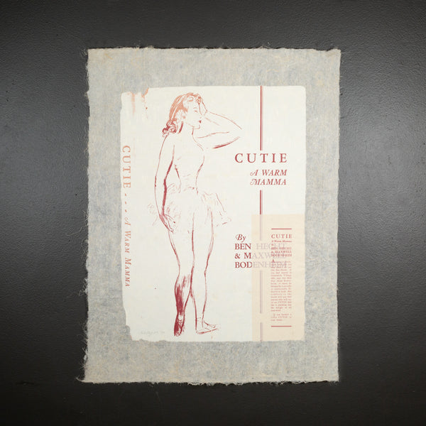 R.B. Kitaj, Cutie, 17/70, Screenprint 1974