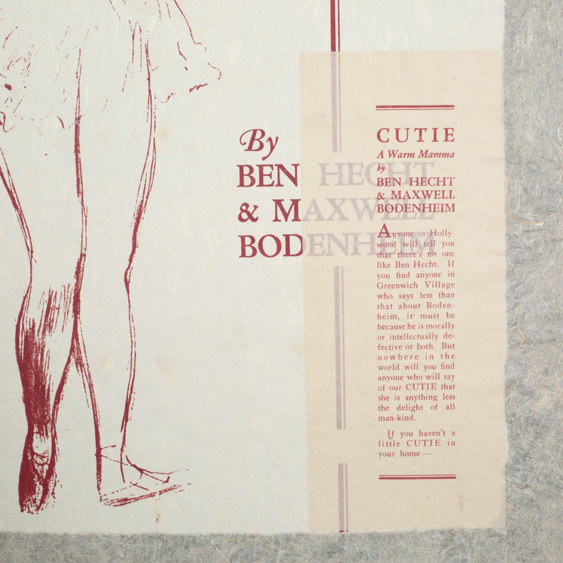 R.B. Kitaj, Cutie, Screenprint 1974