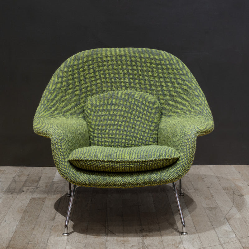 Reupholstered Womb Chair and Ottoman by Eero Saarinen for Knoll