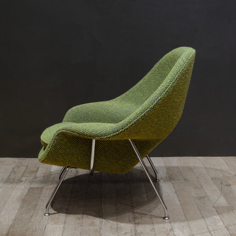 Reupholstered Womb Chair and Ottoman by Eero Saarinen for Knoll