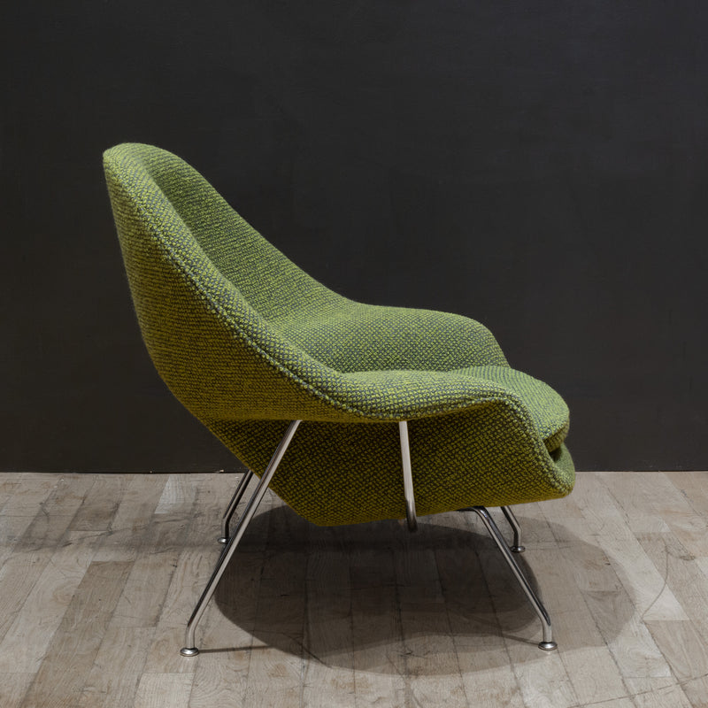 Reupholstered Womb Chair and Ottoman by Eero Saarinen for Knoll