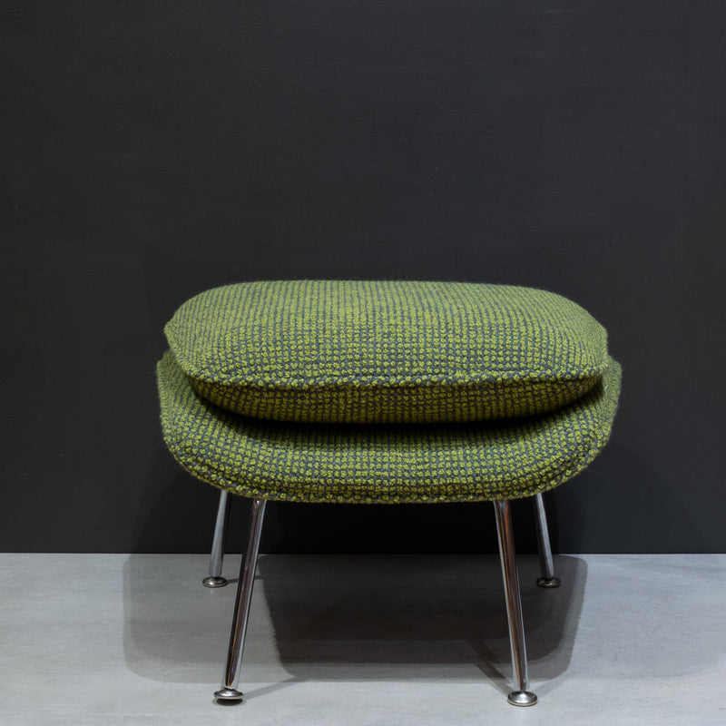 Reupholstered Womb Chair and Ottoman by Eero Saarinen for Knoll