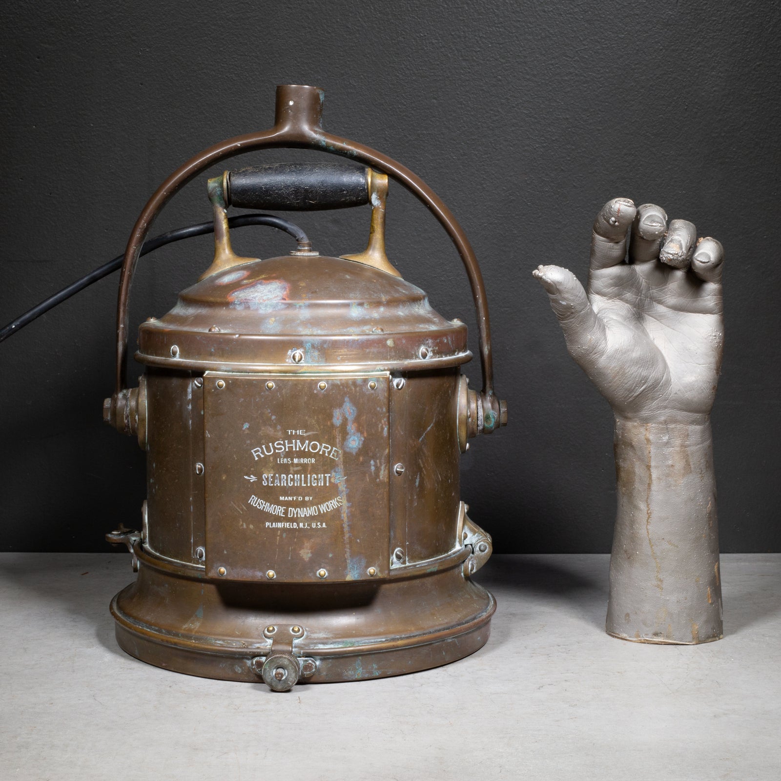 Antique The Rushmore Industrial Searchlight c.1905 | S16 Home
