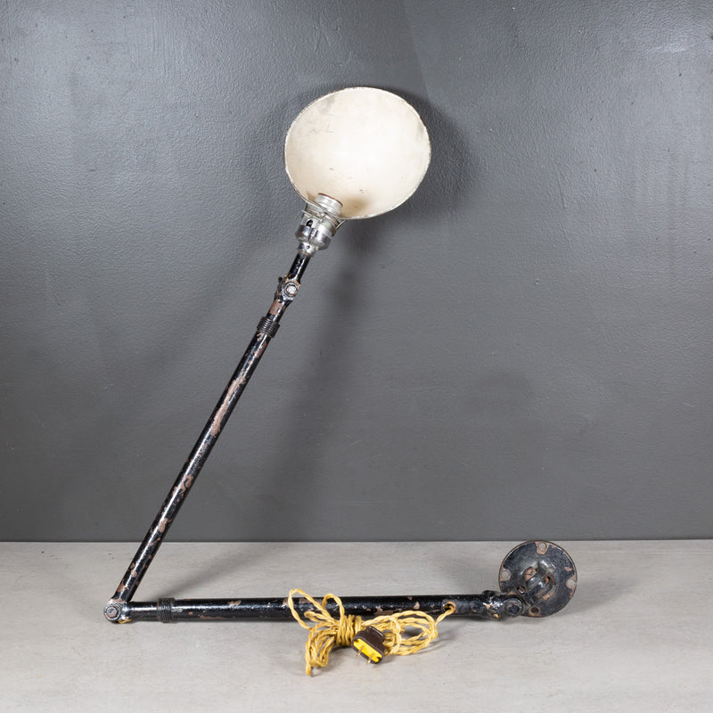 Vintage Ajusco Articulating Industrial Lamps c.1930-Two Available
