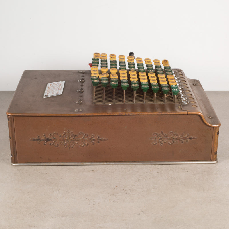 Late 19th-Early 20th c. Copper and Bakelite Adding Machine C.1887-1920