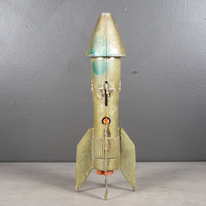 Vintage Astro Rocket Ship Mechanical Savings Bank c.1957