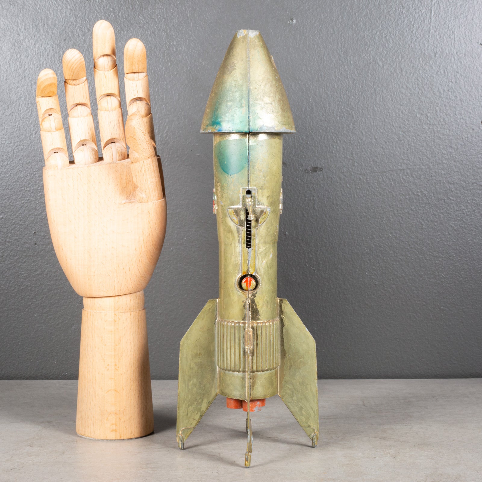 Rocket ship mechanical bank on sale