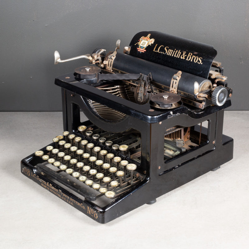 Antique L.C. Smith & Bros. No.8 Standard Manual Typewriter c.1925