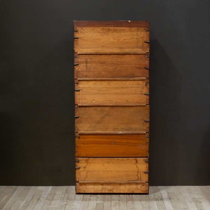 Early 20th c. Lundstrom 6 Stack Lawyer's Bookcase c.1899-1920