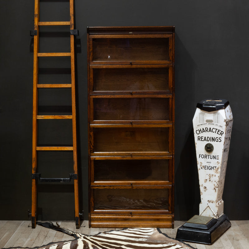 Early 20th c. Lundstrom 6 Stack Lawyer's Bookcase c.1899-1920