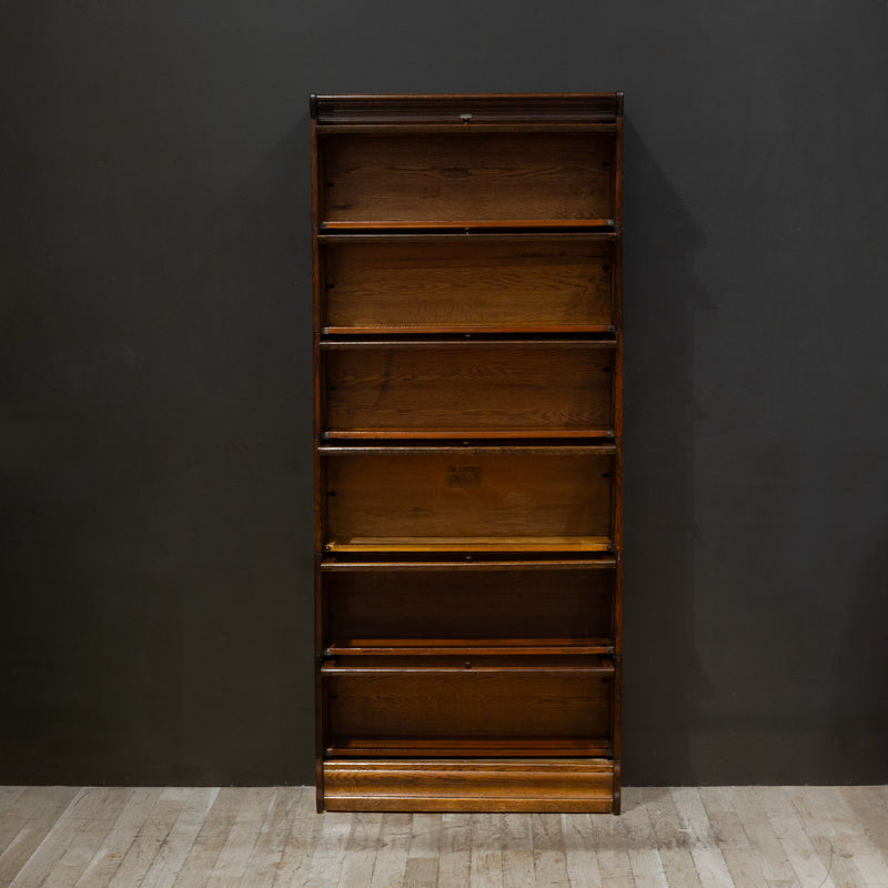 Early 20th c. Lundstrom 6 Stack Lawyer's Bookcase c.1899-1920