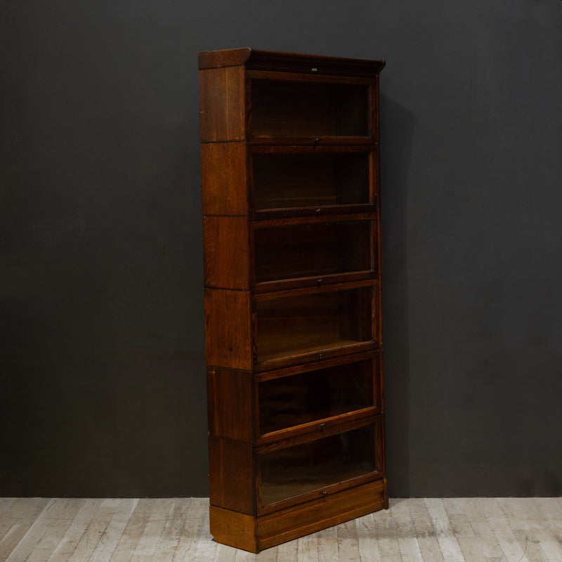 Early 20th c. Lundstrom 6 Stack Lawyer's Bookcase c.1899-1920