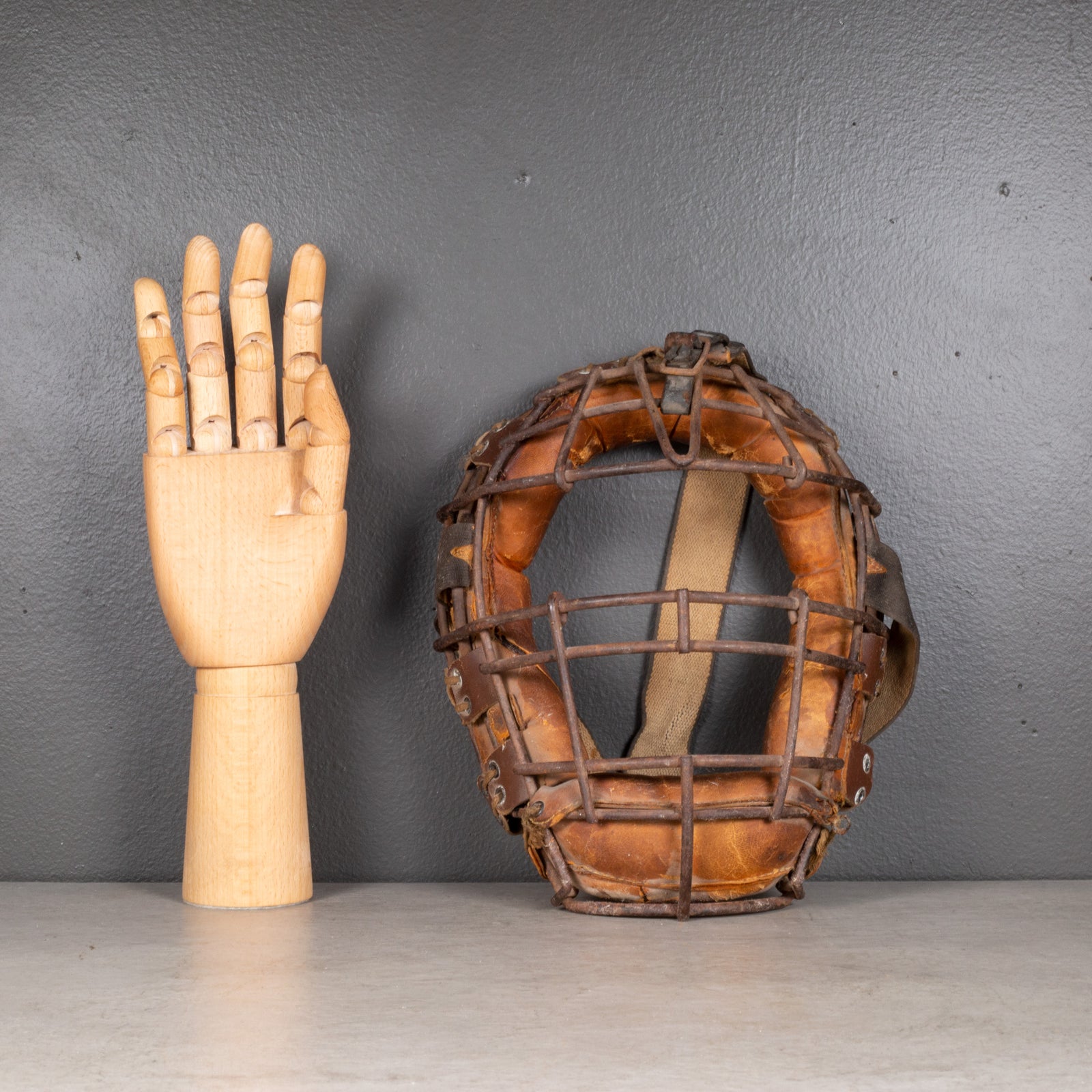 Masque vintage attrapeurs/arbitres Wilson A3020 cadre en