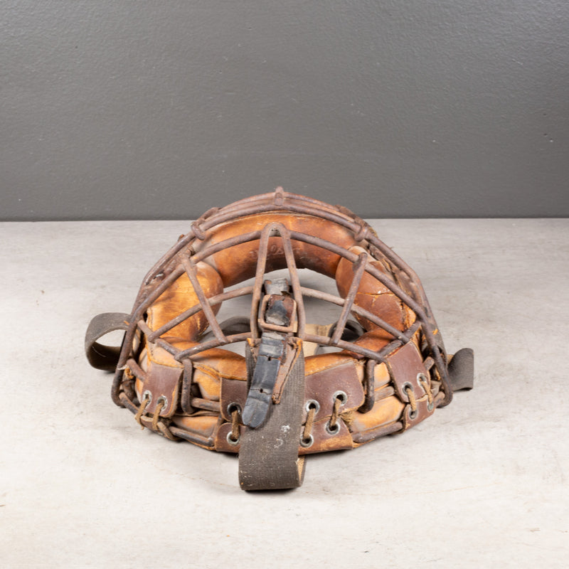 Steel Wire and Leather Catcher's Masks by Wilson c.1940