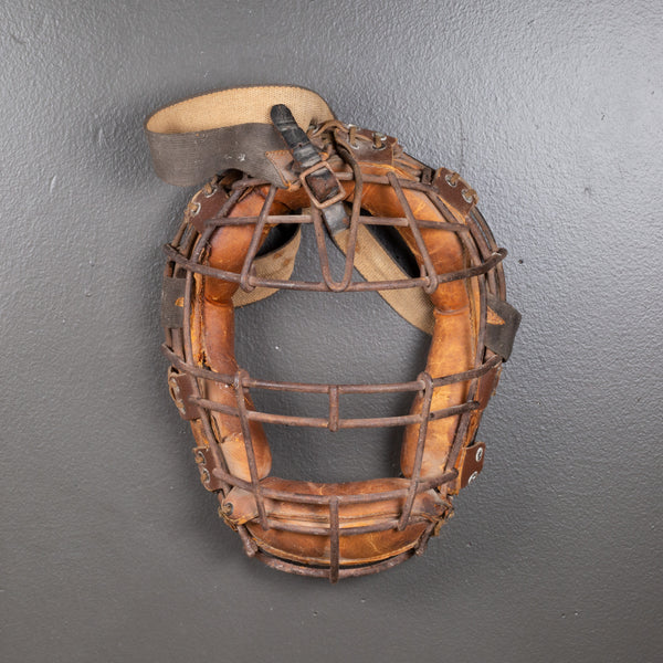 Steel Wire and Leather Catcher's Masks by Wilson c.1940