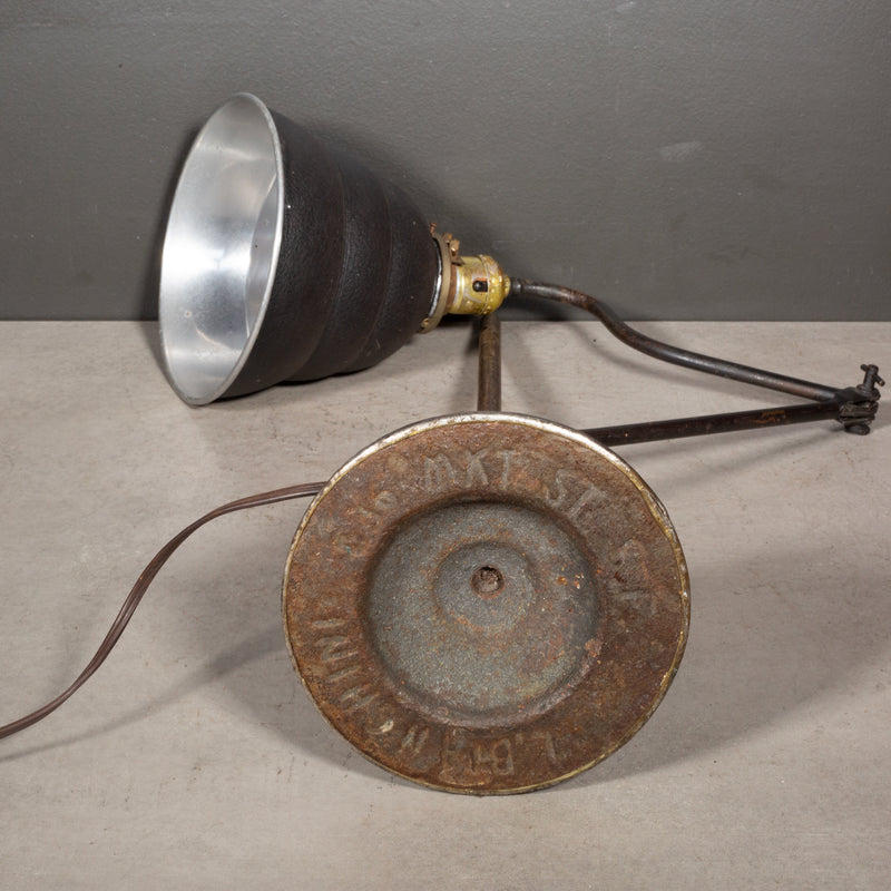 Antique Articulating Industrial Task Lamp c.1920-1940