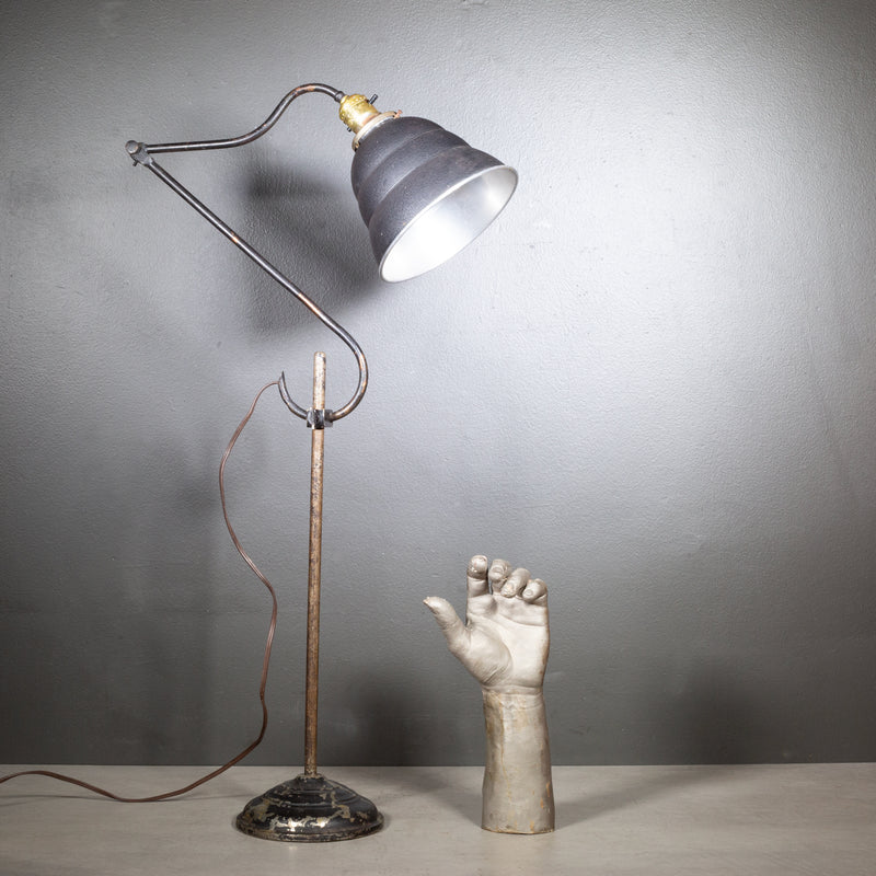 Antique Articulating Industrial Task Lamp c.1920-1940