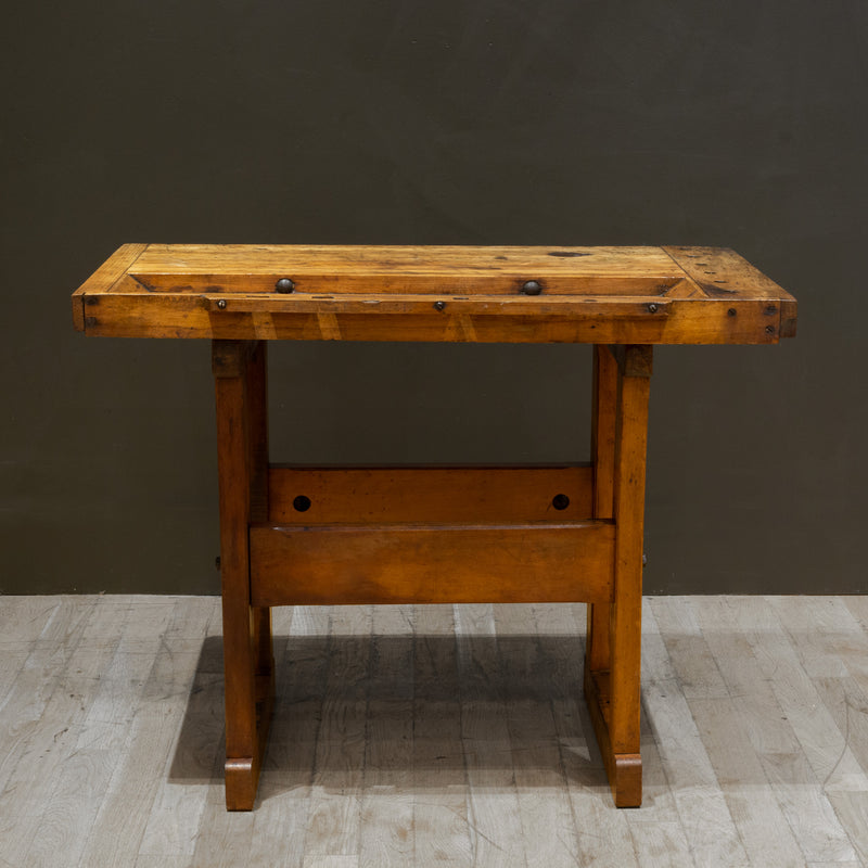 Antique American Carpenter's Workbench c.1910-1930