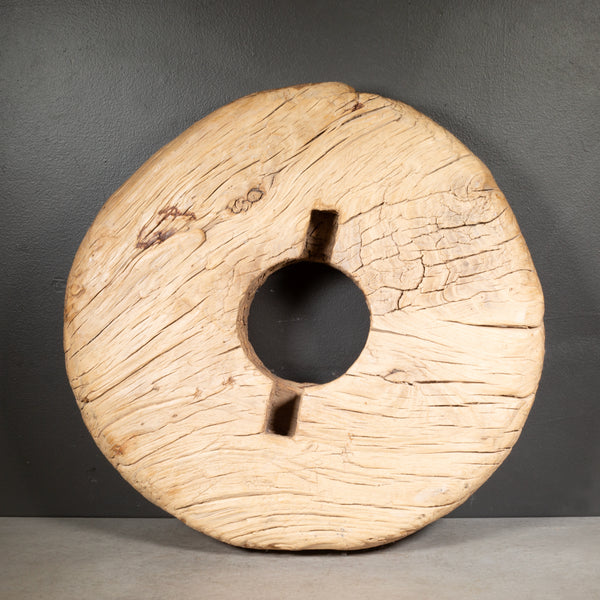 Antique Indian Wooden Wheel