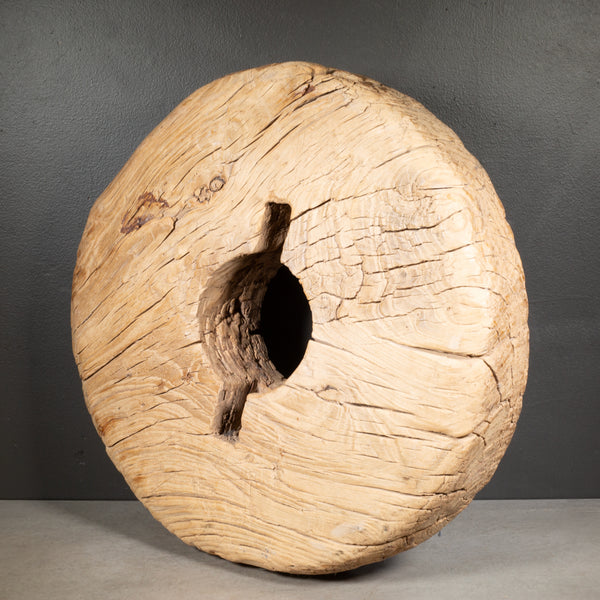 Antique Indian Wooden Wheel
