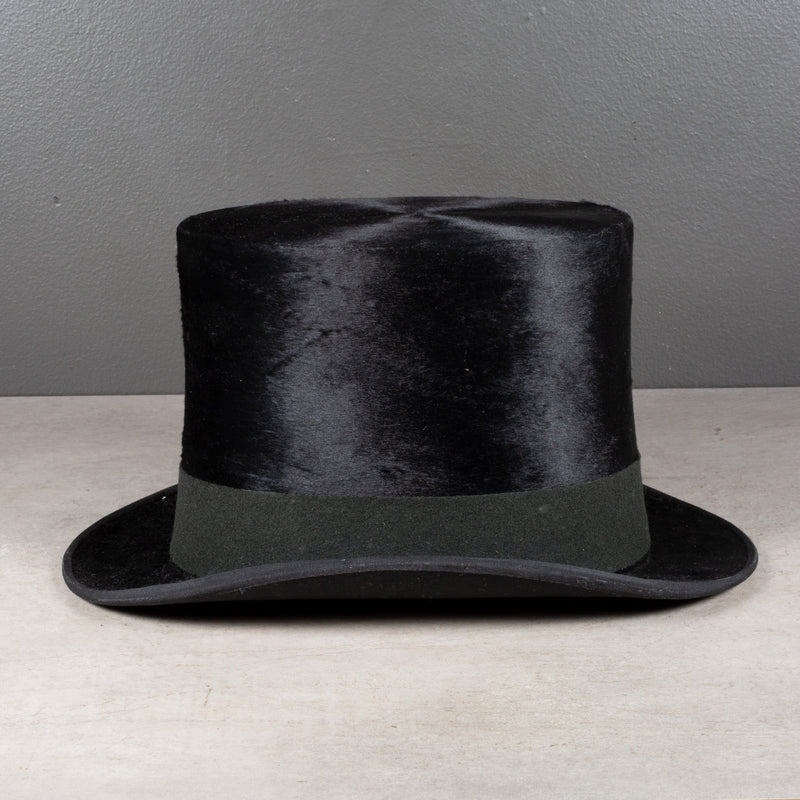 Antique Beaver Skin Top Hat c.1890-1920