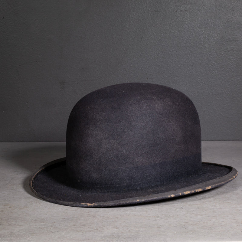 Antique Wool Bowler Hat c.1920-1940-ON HOLD