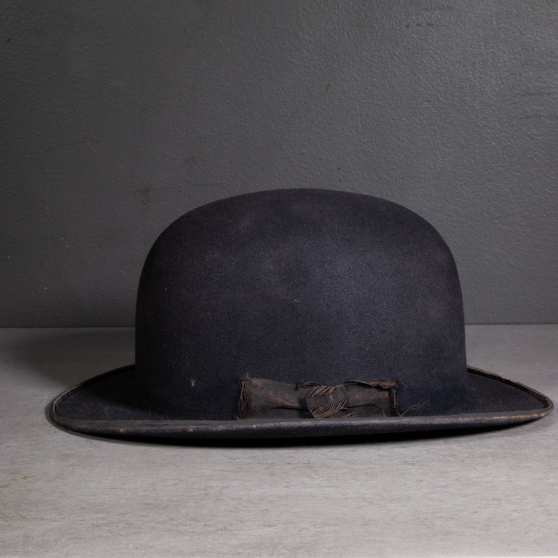 Antique Wool Bowler Hat c.1920-1940-ON HOLD