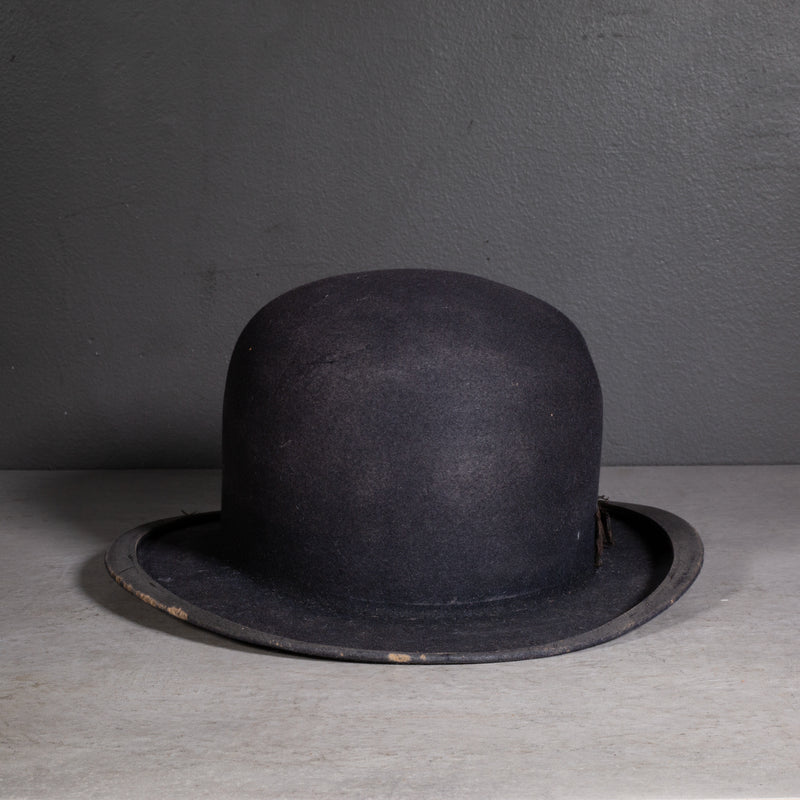 Antique Wool Bowler Hat c.1920-1940-ON HOLD