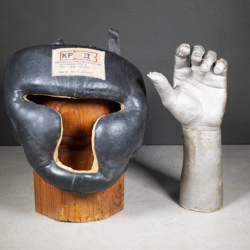 Antique Leather Boxing Training Mask c.1940