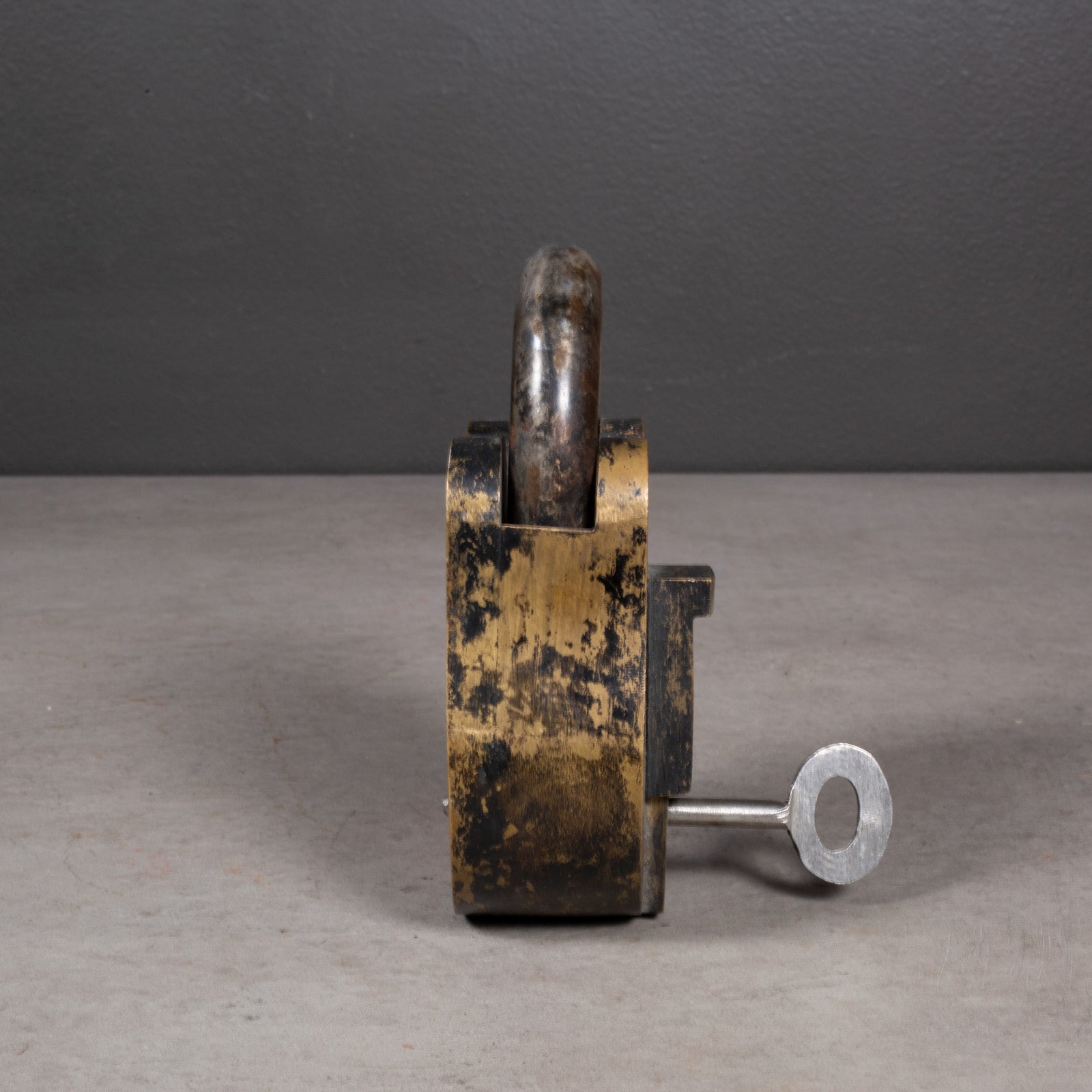 Antique Wells Fargo Bank Bronze and Steel Padlock c.1910 | S16 Home