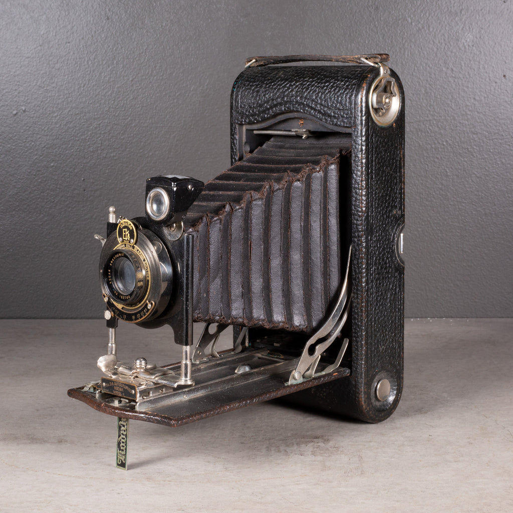 Large Antique Kodak Folding No. 3A Camera with Original Leather
