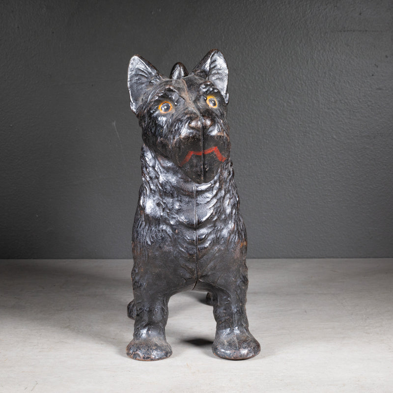 Cast Iron Scotty Dog Doorstop by Hubley c.1910-1940