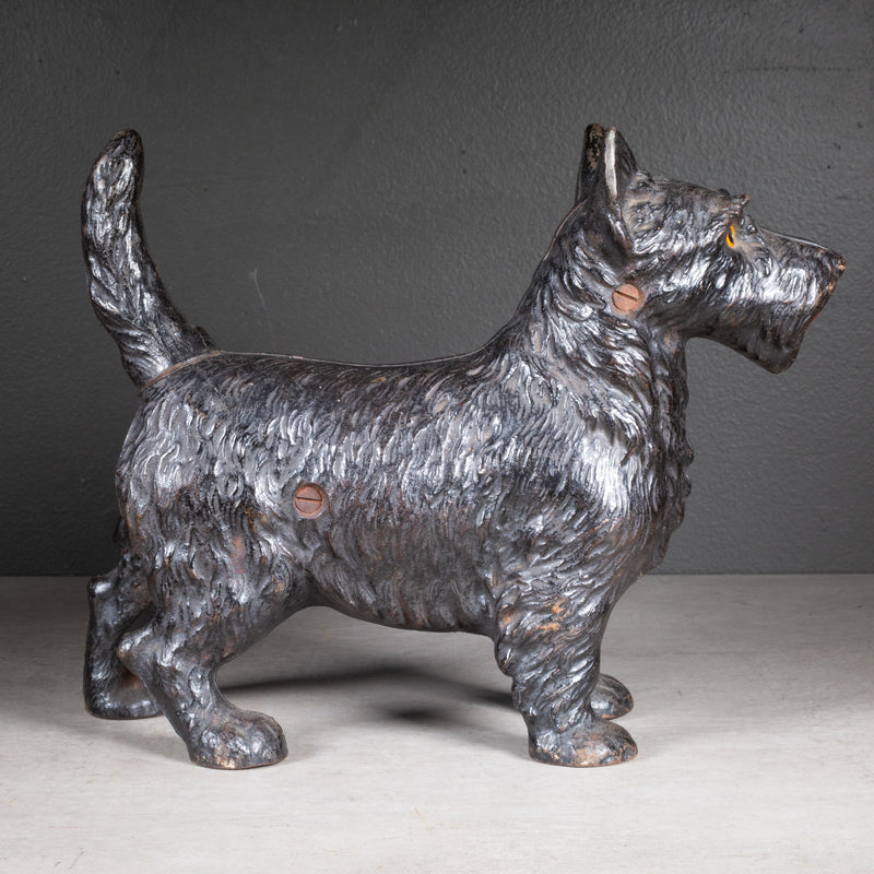 Cast Iron Scotty Dog Doorstop by Hubley c.1910-1940