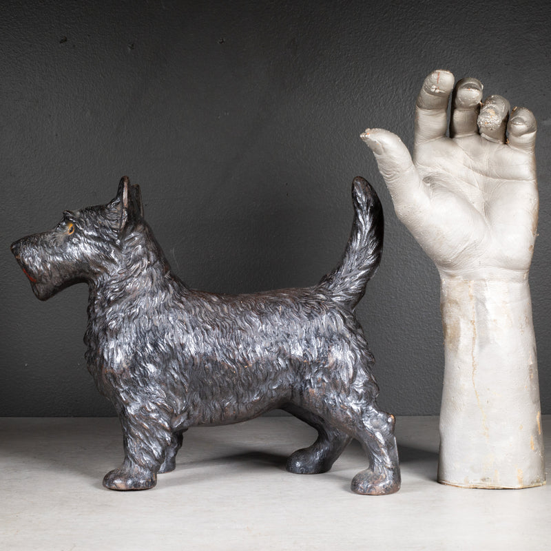 Cast Iron Scotty Dog Doorstop by Hubley c.1910-1940