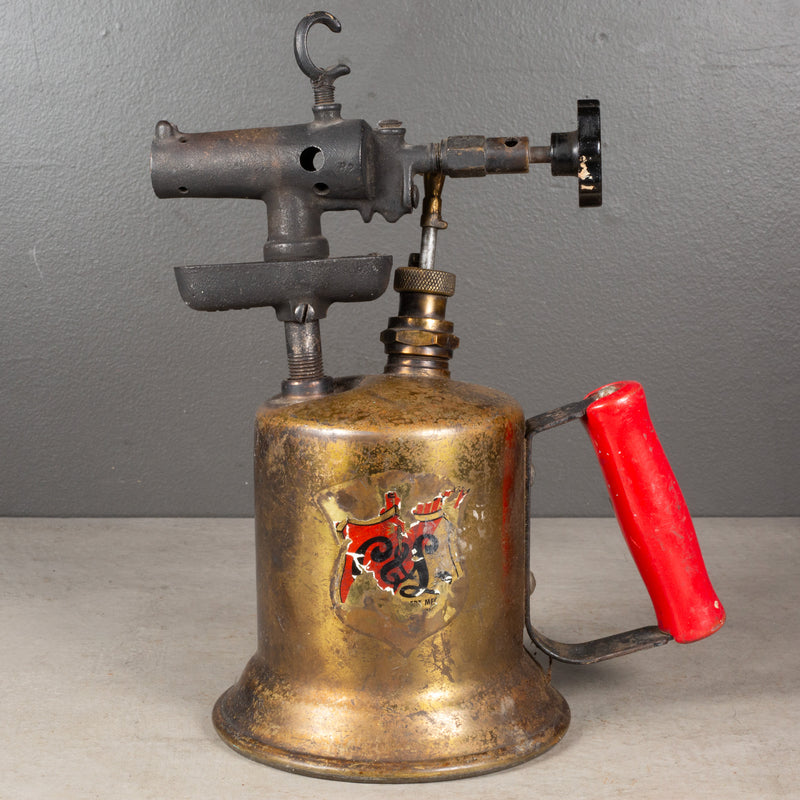 Antique Brass Plumber's Blowtorch c.1920