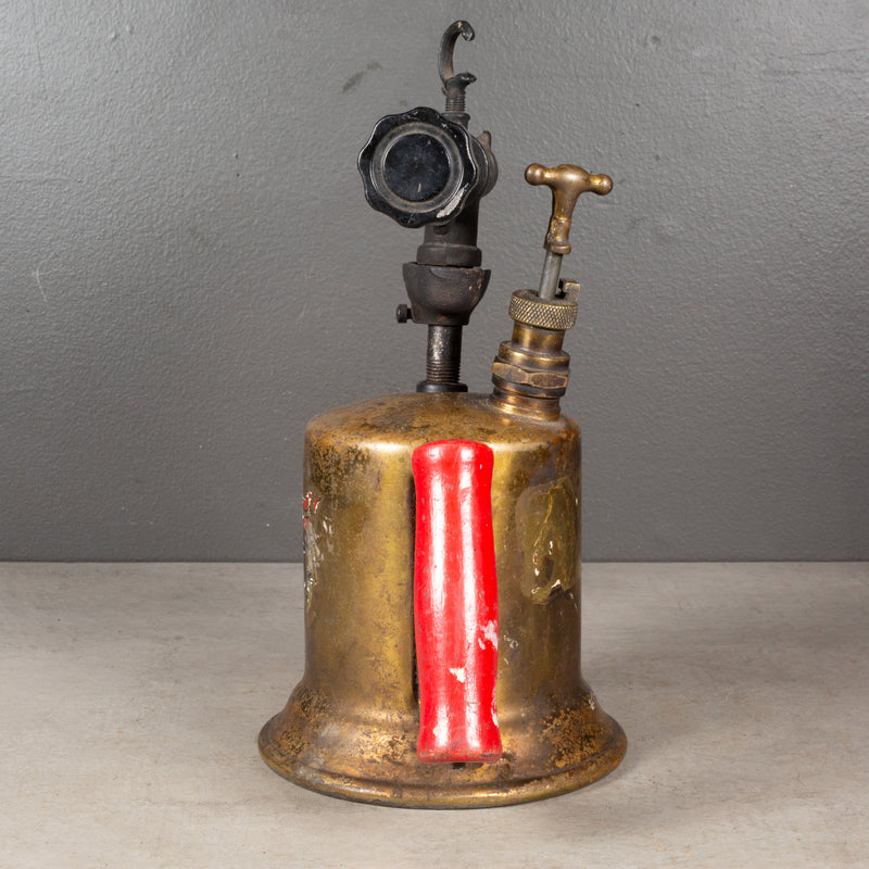 Antique Brass Plumber's Blowtorch c.1920